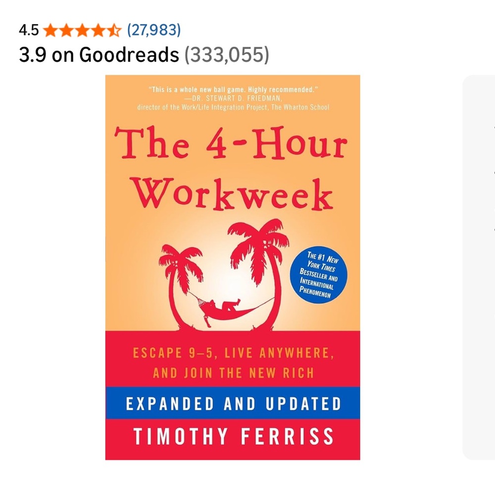 4 Hour Work Week by Tim Ferriss
